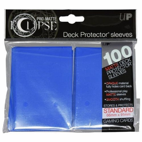 Image for PRO-Matte Eclipse Standard Deck Protector Sleeves - Pacific Blue (Classic) (100-Pack) - Card Sleeves