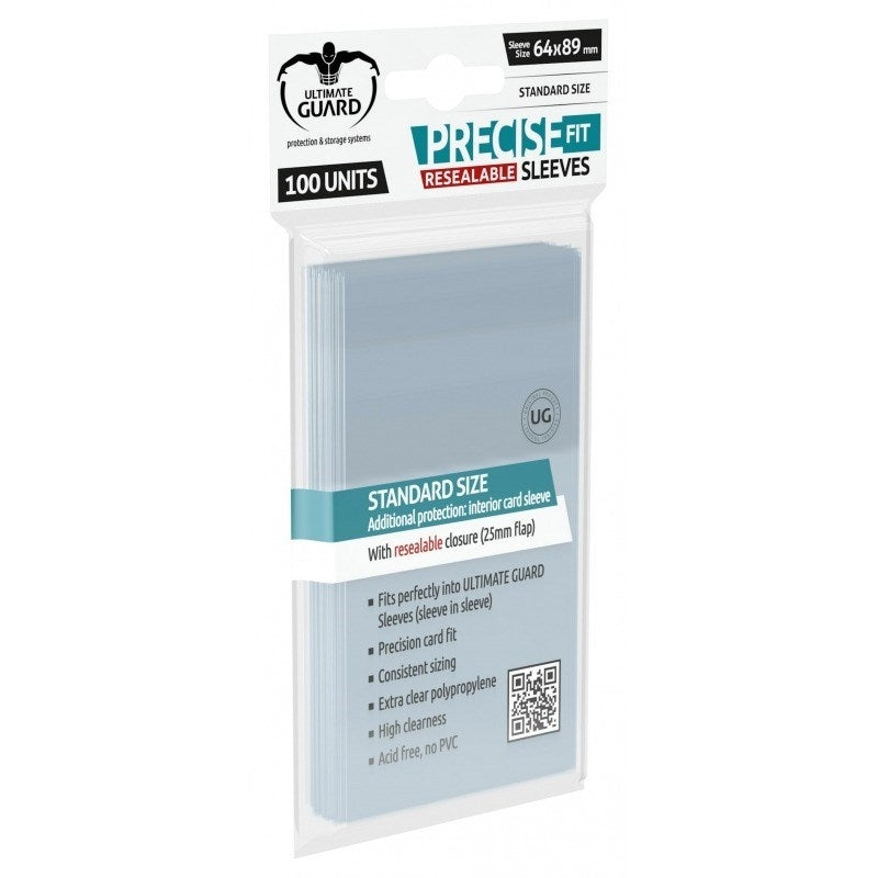Image for Precise-Fit Resealable Standard Size Sleeves (100-Pack) - Card Sleeves
