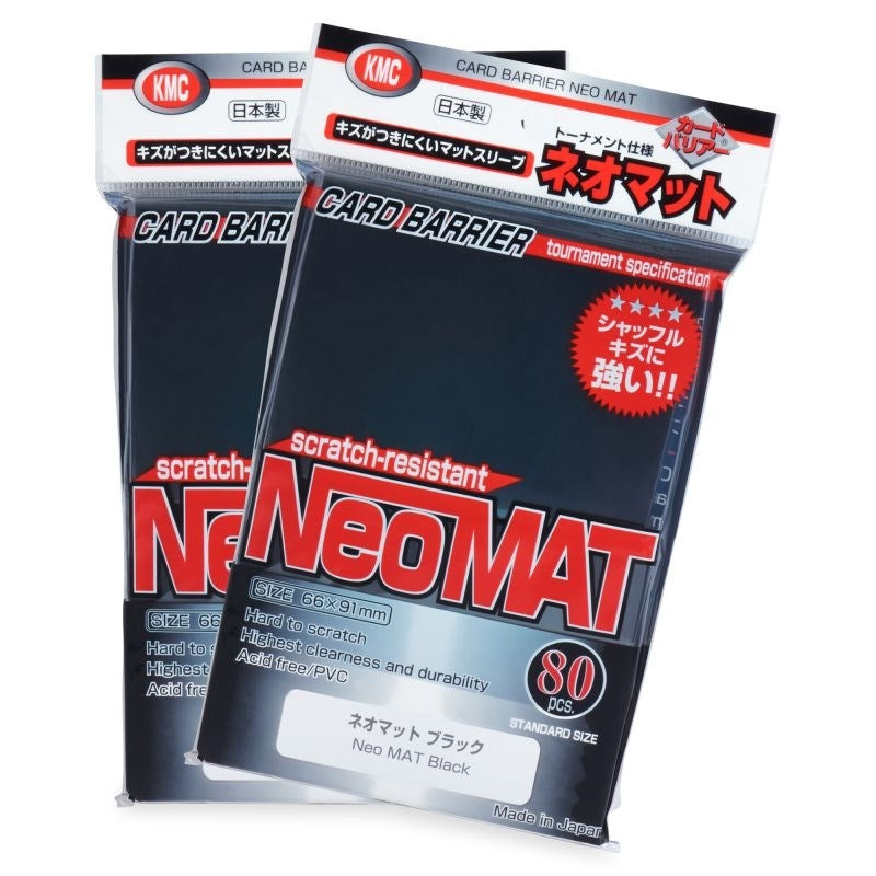 Image for KMC Full Sized Neo Matte - Perfect Size Sleeves - Black (80-Pack) - Card Sleeves