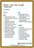 Image for 2000 Tom van de Logt Decklist Card (World Championship Decks) - Magic: The Gathering