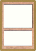 Image for 1999 World Championship Blank Card (World Championship Decks) - Magic: The Gathering