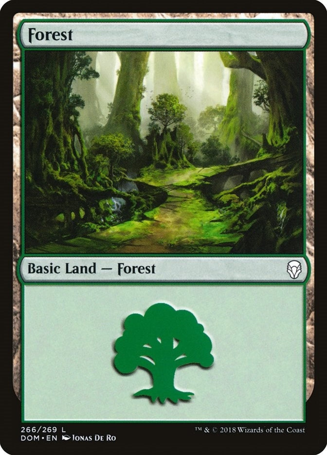 Image for Forest (266) (266) (Dominaria) - Magic: The Gathering