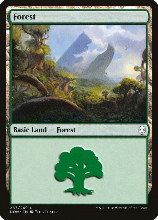 Image for Forest (267) (267) (Dominaria) - Magic: The Gathering