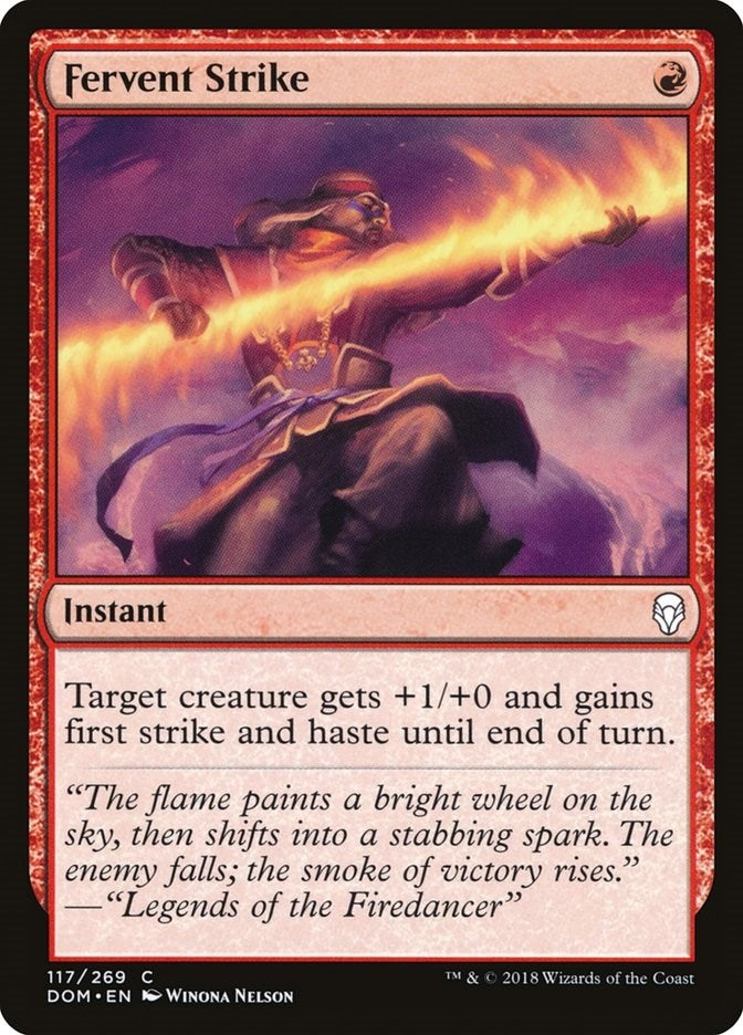 Image for Fervent Strike (117) (Dominaria) - Magic: The Gathering