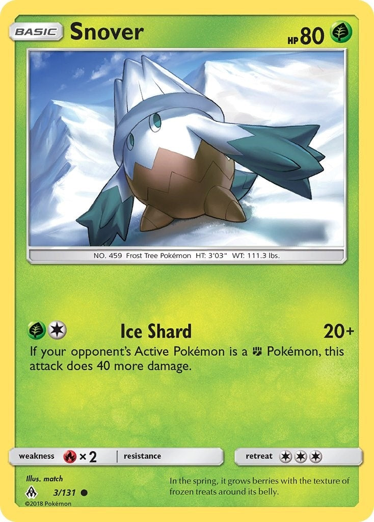 Image for Snover (3/131) (SM06) - Pokemon