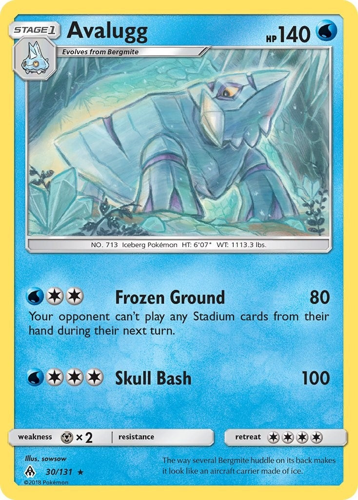 Image for Avalugg (30/131) (SM06) - Pokemon