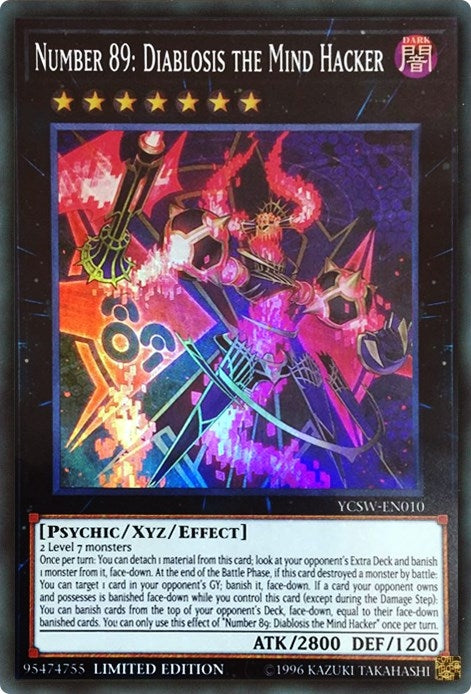 Image for Number 89: Diablosis the Mind Hacker (YCSW-EN010) (Yu-Gi-Oh! Championship Series Prize Cards) - YuGiOh