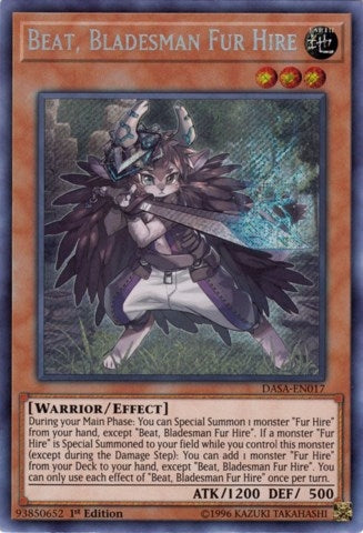 Image for Beat, Bladesman Fur Hire (DASA-EN017) (DASA) - YuGiOh