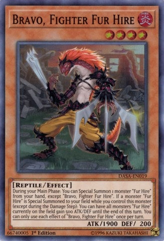 Image for Bravo, Fighter Fur Hire (DASA-EN019) (DASA) - YuGiOh