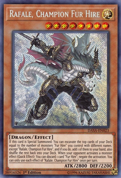 Image for Rafale, Champion Fur Hire (DASA-EN023) (DASA) - YuGiOh