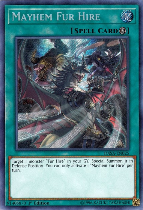 Image for Mayhem Fur Hire (DASA-EN025) (DASA) - YuGiOh
