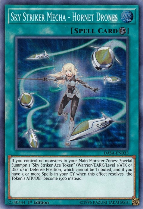 Image for Sky Striker Mecha - Hornet Drones (DASA-EN033) (DASA) - YuGiOh