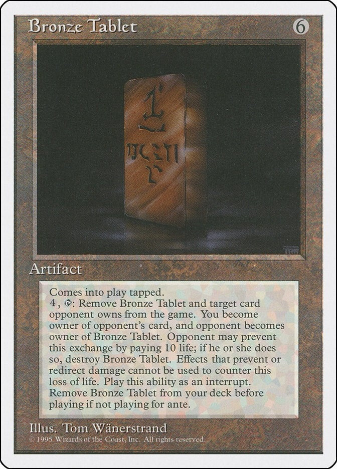 Image for Bronze Tablet (Fourth Edition) - Magic: The Gathering
