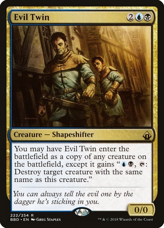 Image for Evil Twin (222) (Battlebond) - Magic: The Gathering