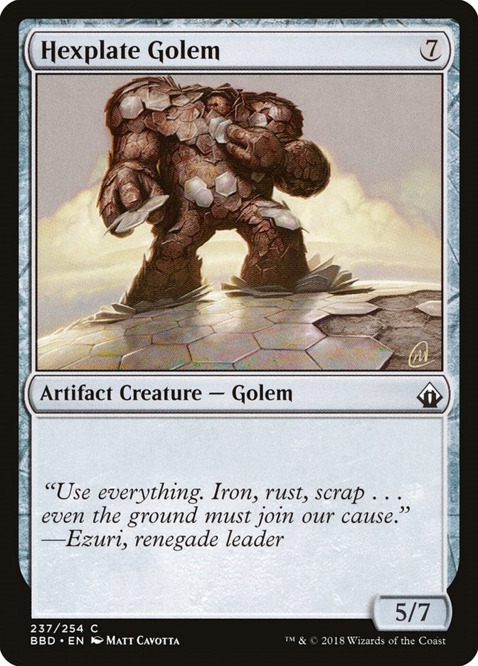 Image for Hexplate Golem (237) (Battlebond) - Magic: The Gathering