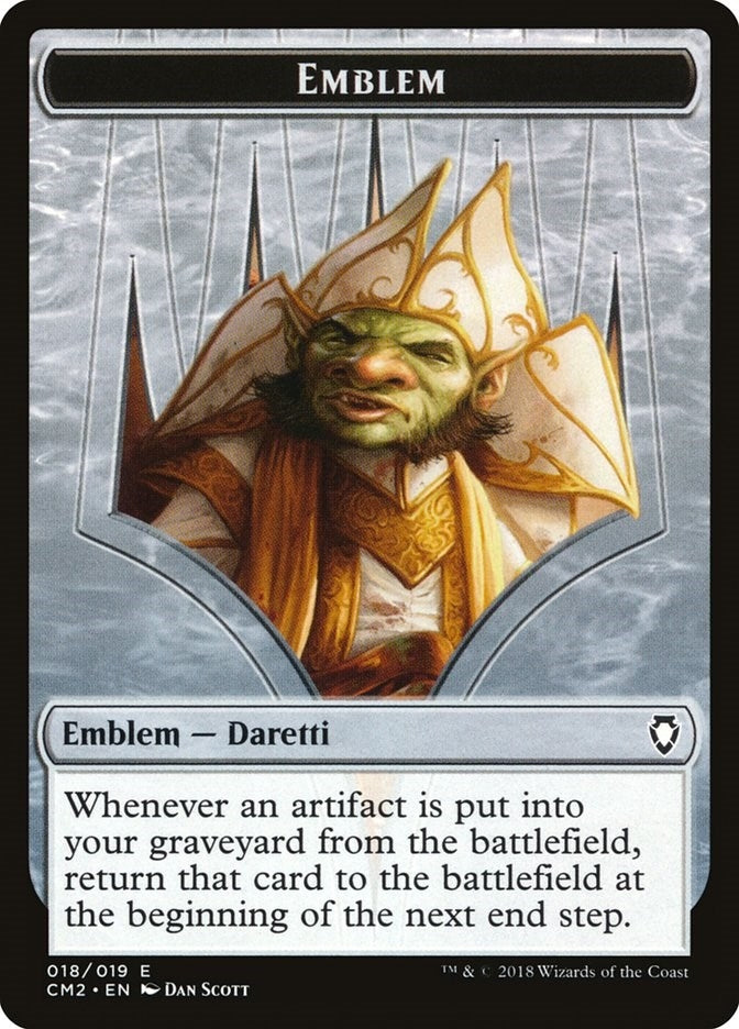 Image for Emblem - Daretti, Scrap Savant (18) (Commander Anthology Volume II) - Magic: The Gathering