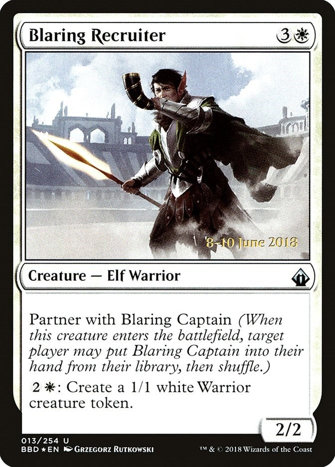 Image for Blaring Recruiter (13) (Launch Party & Release Event Promos) - Magic: The Gathering