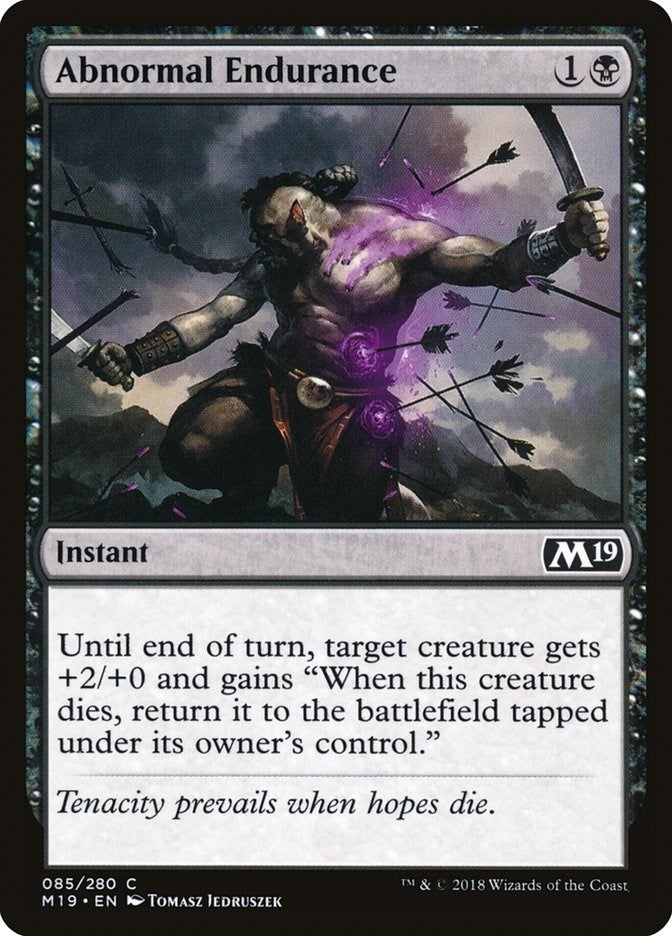 Image for Abnormal Endurance (85) (Core Set 2019) - Magic: The Gathering