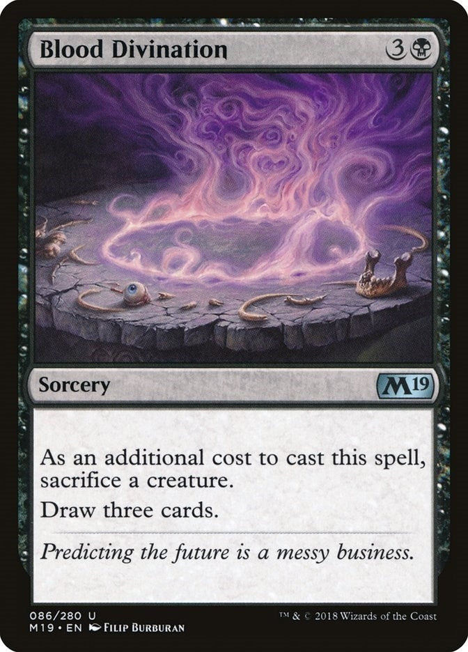 Image for Blood Divination (86) (Core Set 2019) - Magic: The Gathering