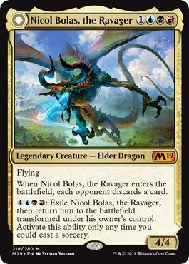 Image for Nicol Bolas, the Ravager (218) (Core Set 2019) - Magic: The Gathering