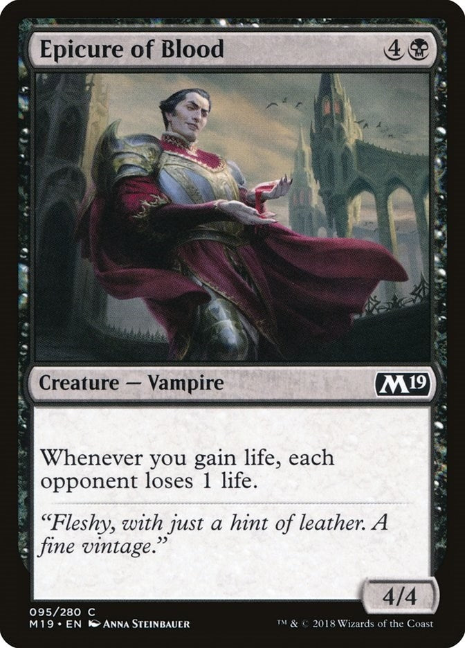 Image for Epicure of Blood (95) (Core Set 2019) - Magic: The Gathering