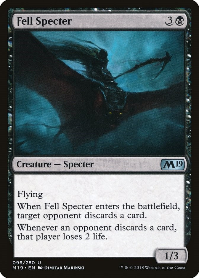 Image for Fell Specter (96) (Core Set 2019) - Magic: The Gathering