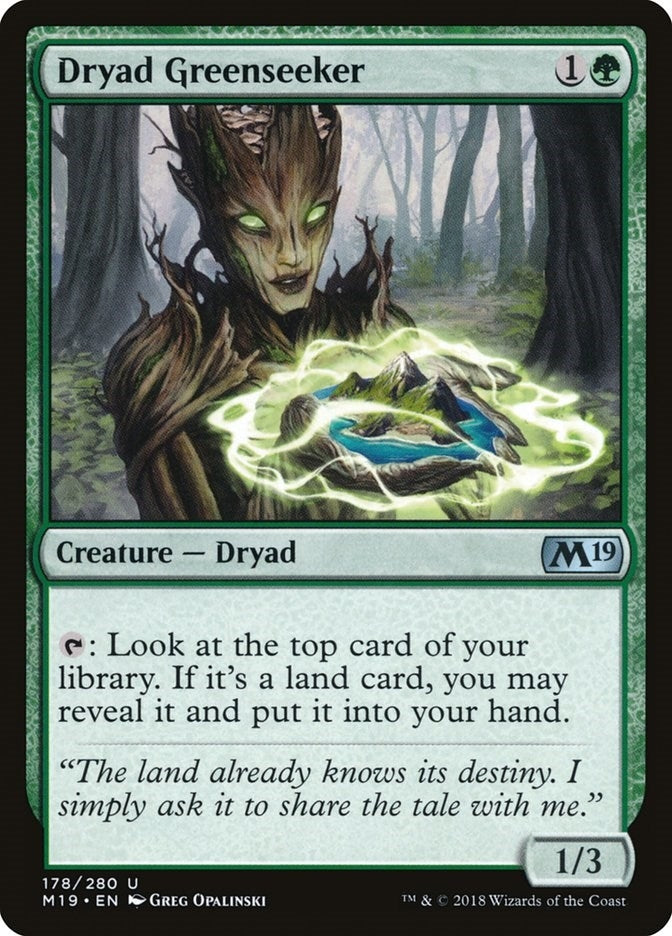 Image for Dryad Greenseeker (178) (Core Set 2019) - Magic: The Gathering