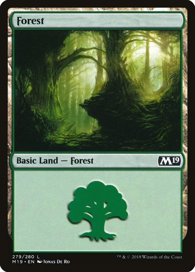 Image for Forest (279) (279) (Core Set 2019) - Magic: The Gathering
