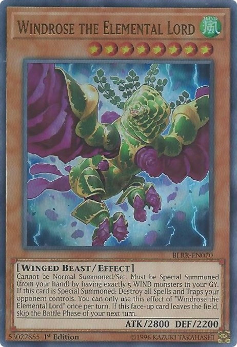 Image for Windrose the Elemental Lord (BLRR-EN070) (BLRR) - YuGiOh