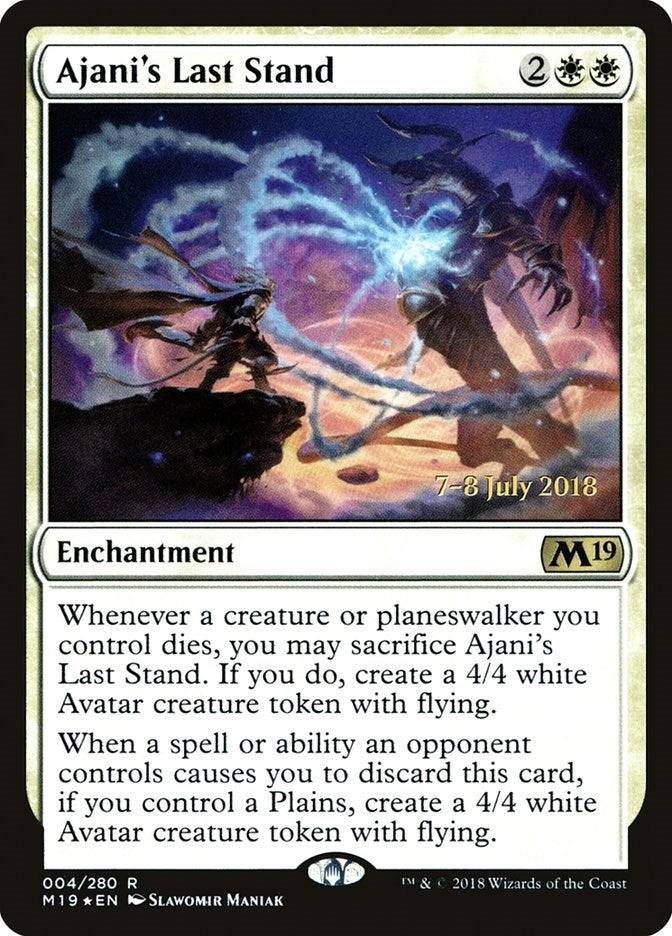 Image for Ajani's Last Stand (4) (Prerelease Cards) - Magic: The Gathering