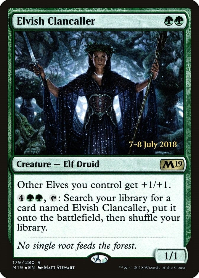 Image for Elvish Clancaller (179) (Prerelease Cards) - Magic: The Gathering