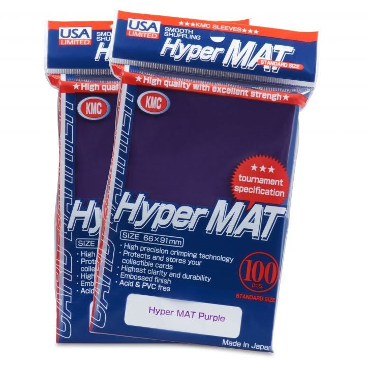 Image for USA Limited KMC Card Barrier - Hyper Matte - Purple (100-Pack) - Card Sleeves