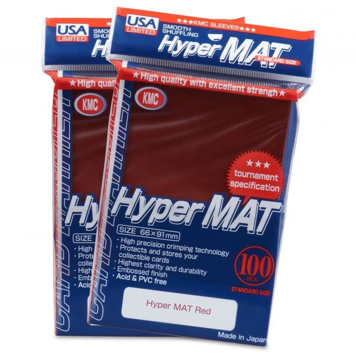 Image for USA Limited KMC Card Barrier - Hyper Matte - Red (100-Pack) - Card Sleeves