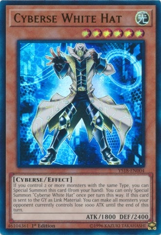 Image for Cyberse White Hat (YS18-EN004) (YS18) - YuGiOh