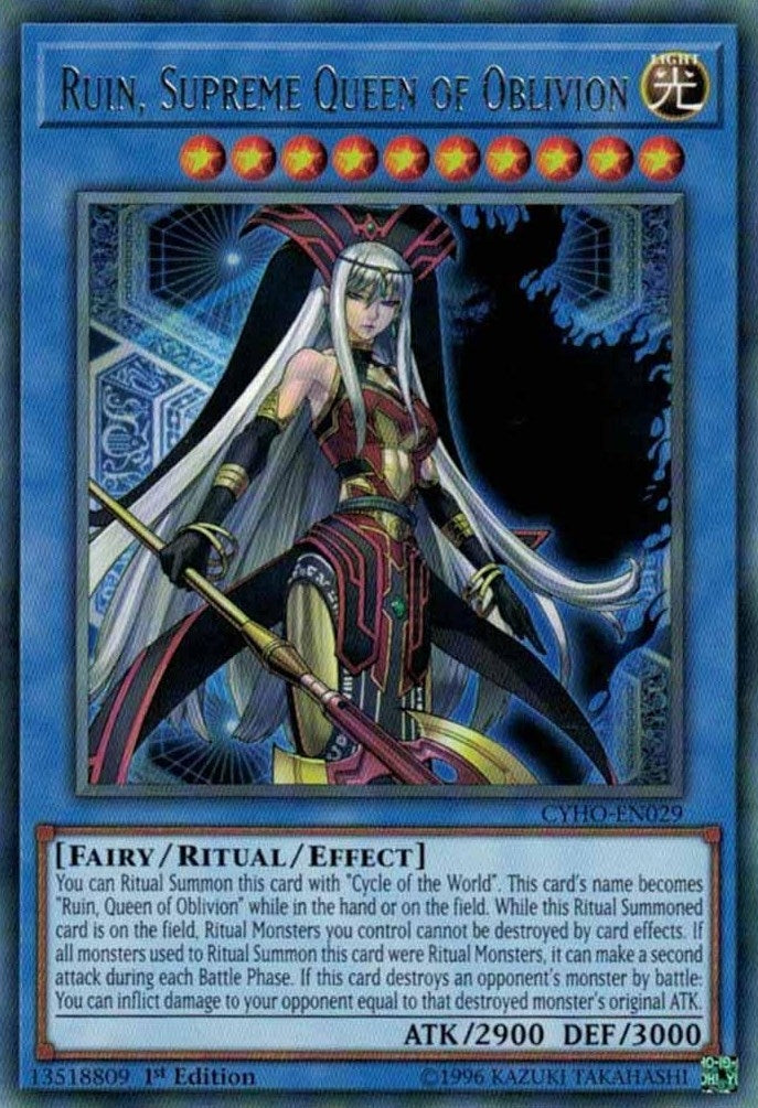Image for Ruin, Supreme Queen of Oblivion (CYHO-EN029) (CYHO) - YuGiOh