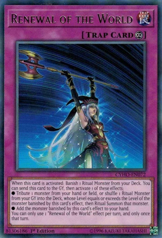 Image for Renewal of the World (CYHO-EN072) (CYHO) - YuGiOh