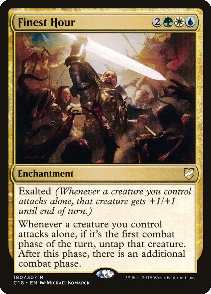 Image for Finest Hour (180) (Commander 2018) - Magic: The Gathering