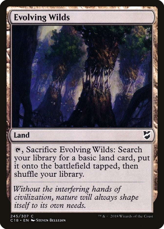 Image for Evolving Wilds (245) (Commander 2018) - Magic: The Gathering