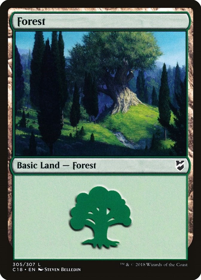 Image for Forest (305) (305) (Commander 2018) - Magic: The Gathering