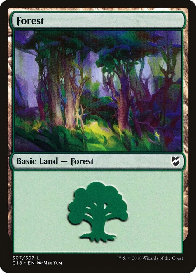 Image for Forest (307) (307) (Commander 2018) - Magic: The Gathering