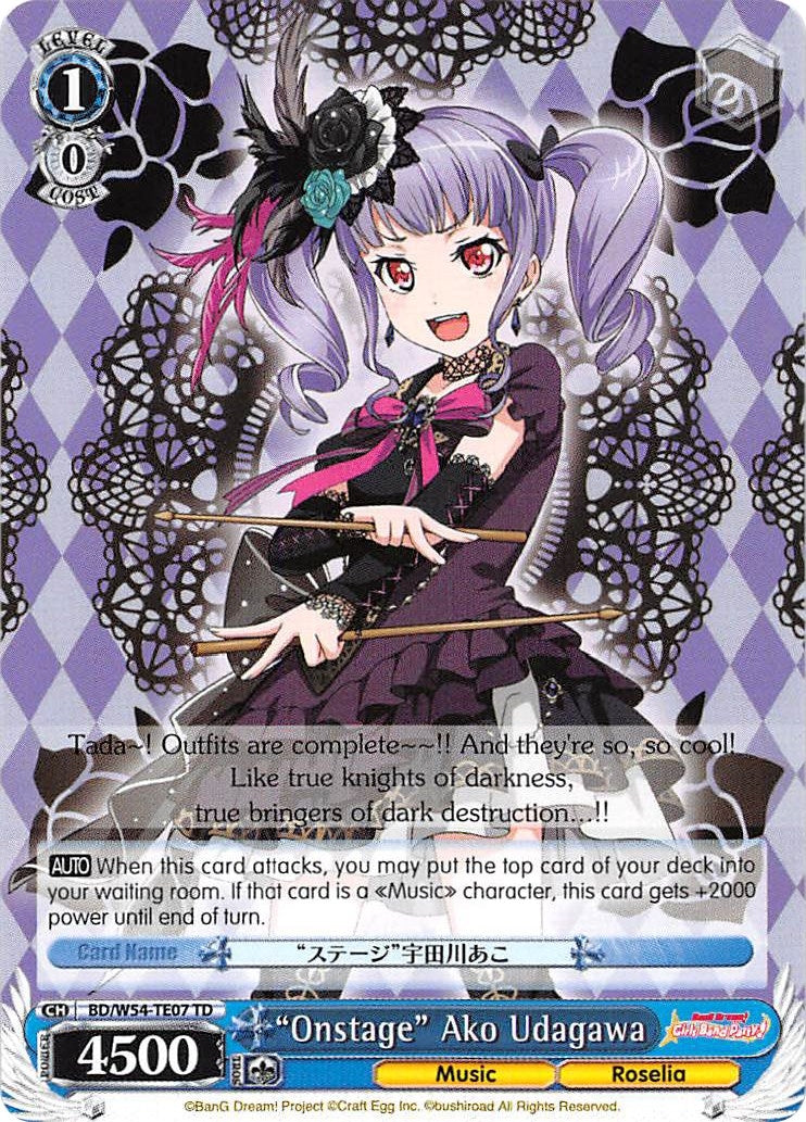 "Onstage" Ako Udagawa (BD/W54-TE07 TD) (BanG Dream! Girls Band Party!)