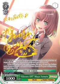 Image for "Glasses Off" Maya Yamato (A) (SP) (BD/W54-E028SPa SP) (BanG Dream! Girls Band Party!) - Weiss Schwarz