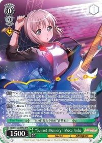 Image for "Sunset Memory" Moca Aoba (A) (SPM) (BD/W54-E033SPMa SPM) (BanG Dream! Girls Band Party!) - Weiss Schwarz