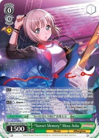 Image for "Sunset Memory" Moca Aoba (B) (SPM) (BD/W54-E033SPMb SPM) (BanG Dream! Girls Band Party!) - Weiss Schwarz