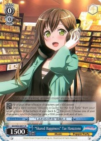 Image for "Shared Happiness" Tae Hanazono (BD/W54-E071 R) (BanG Dream! Girls Band Party!) - Weiss Schwarz