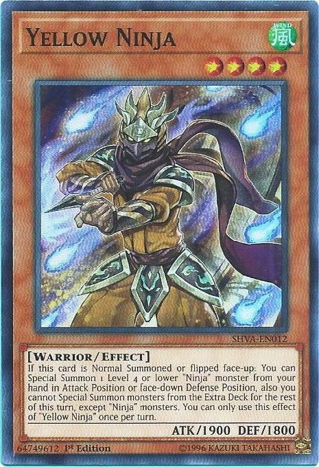 Image for Yellow Ninja (SHVA-EN012) (SHVA) - YuGiOh
