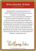 Image for 2003 Wolfgang Eder Biography Card (World Championship Decks) - Magic: The Gathering
