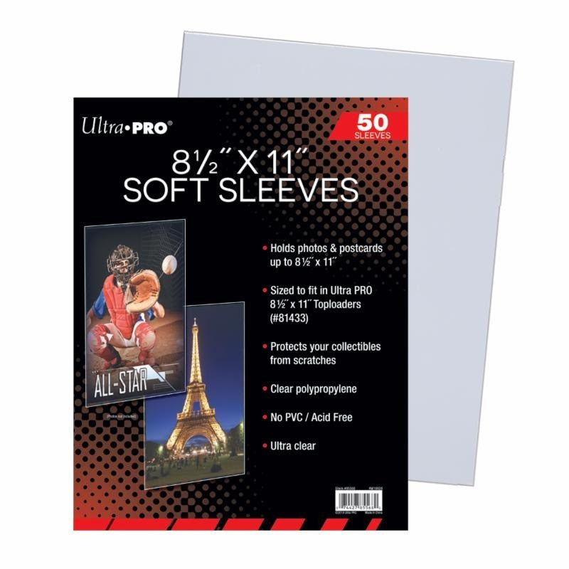 Image for Ultra Pro 8.5" x 11" Soft Sleeves (50-Pack) - Card Sleeves