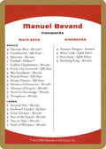 Image for 2004 Manuel Bevand Decklist Card (World Championship Decks) - Magic: The Gathering