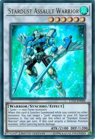 Image for Stardust Assault Warrior (CT15-EN008) (CT15) - YuGiOh